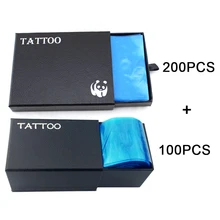 НОВЫЕ Безопасные одноразовые гигиенические 100 шт. татуировки Клип шнур Чехлы и 200 шт машины сумки Прямая поставка