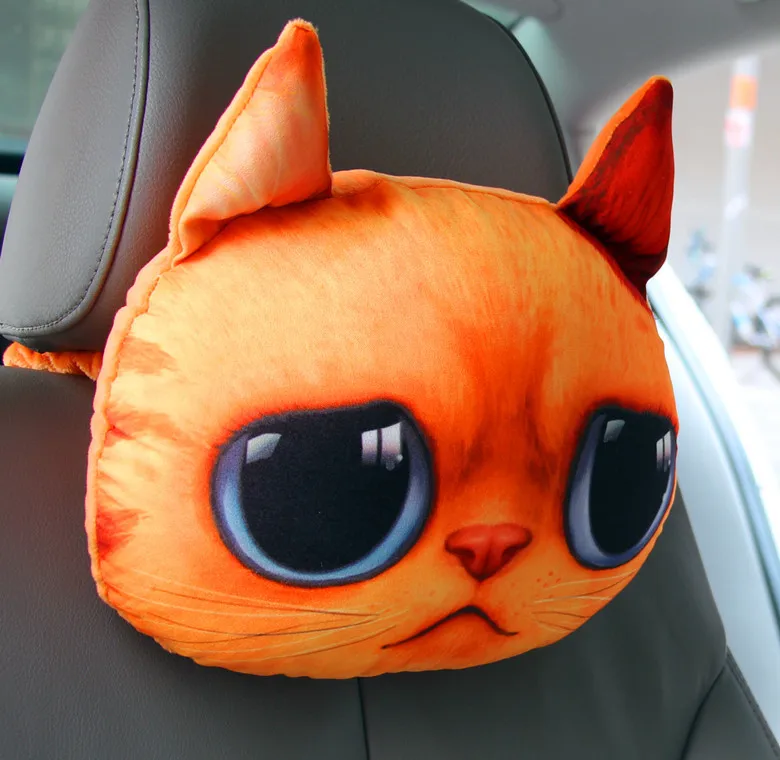 Новое поступление Автомобильный подголовник с 3D принтом лица собаки чехлы на