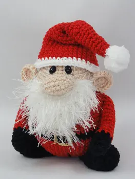 

Amigurumi Crochet Santa Claus XS Edition toy and doll rattle