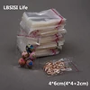 LBSISI Life 1000pcs 4*6cm Small Clear Opp Packing Bags Packaging Self Adhesive Bags Plastic Jewelry Gift Bag OEM Size 2