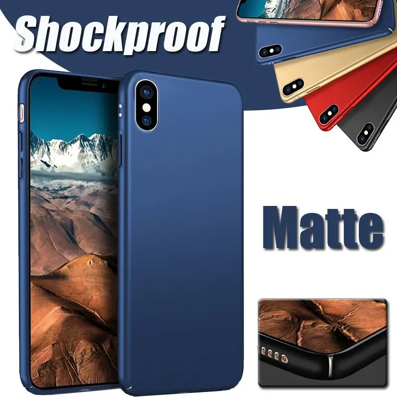 

100pcs Simple Fresh Artistic Stylish Matte PC Thin Back Cases For iPhone 11 Pro Max XS XR X 8 7 6 6S Plus Shockproof Full Cover