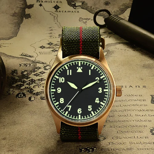 Мужские автоматические часы San Martin, винтажные наручные часы для дайвинга 200 м, водонепроницаемые часы из сапфирового стекла и бронзы для мужчин и женщин - Цвет: seagull MOVT 2