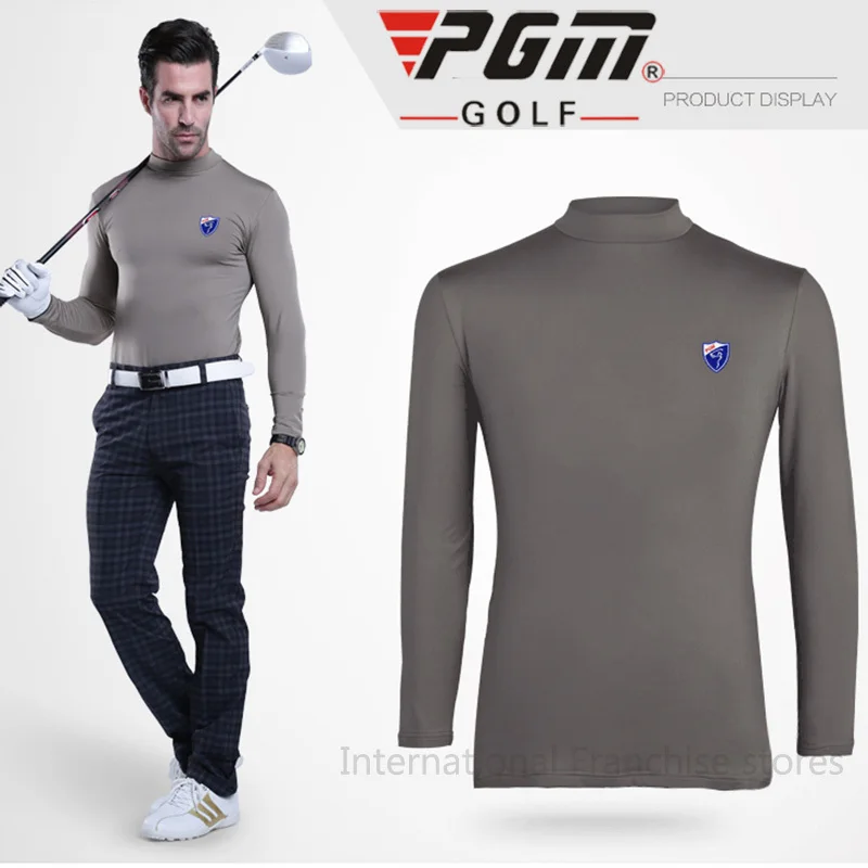 PGM Authentic Golf Apparel Winter Warm Shirts Wool Velvet Male Thermal