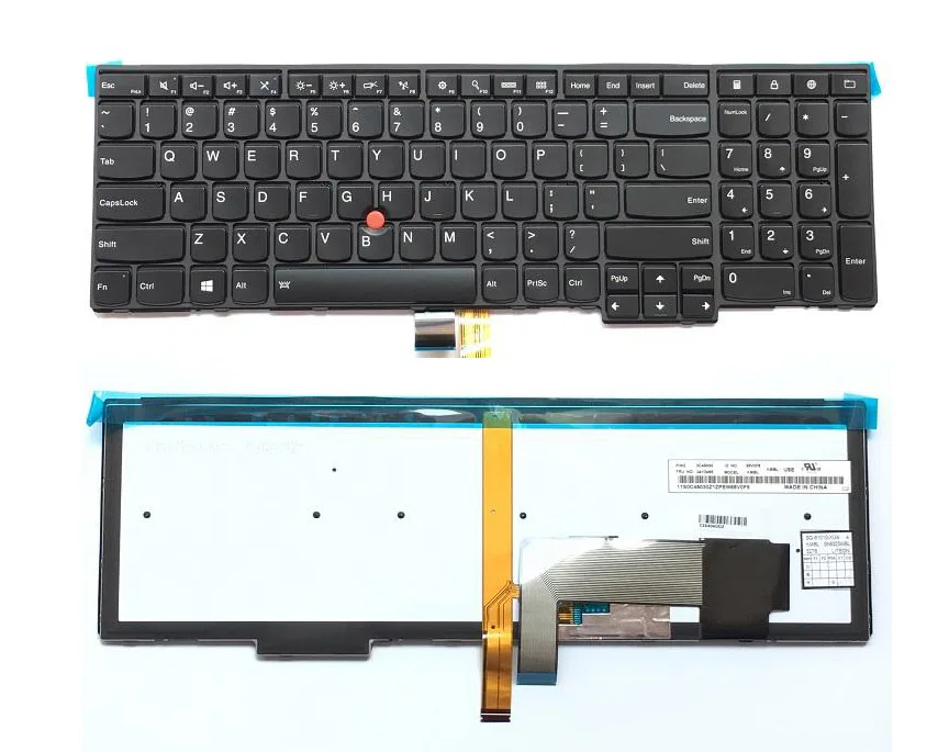 New Original Lenovo ThinkPad T540P W540 W541 T550 T560 W550S P50S US Keyboard Backlit Backlight English 04Y2387 04Y2465 new original for lenovo thinkpad e531 e540 l540 w540 t540p us keyboard backlit backlight illuminated 04y2652 0c45217 04y2689