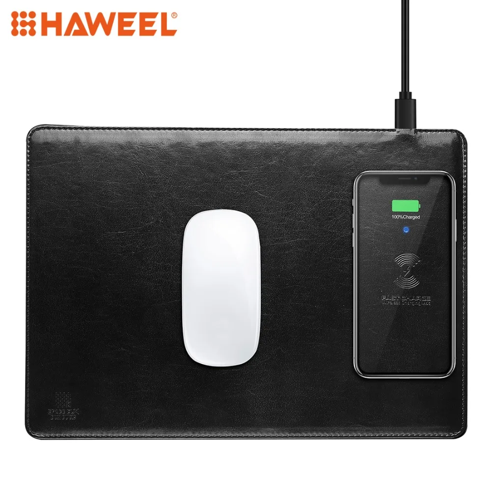 Беспроводное быстрое зарядное устройство HAWEEL 10 Вт Max Smart Qi Standard|Зарядные