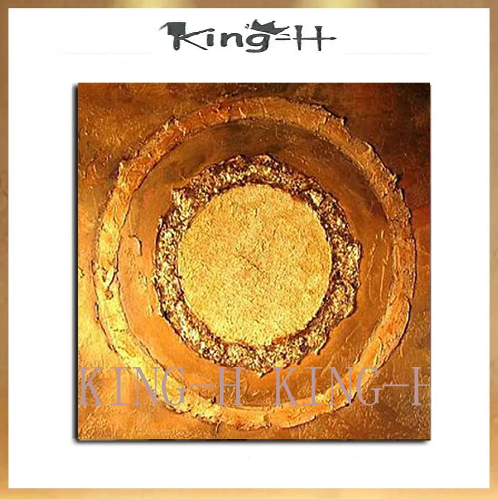 

Abstract circle thick oil modern knife thick oil painting hand-painted oil paintings of modern art to decorate the hotel lobby