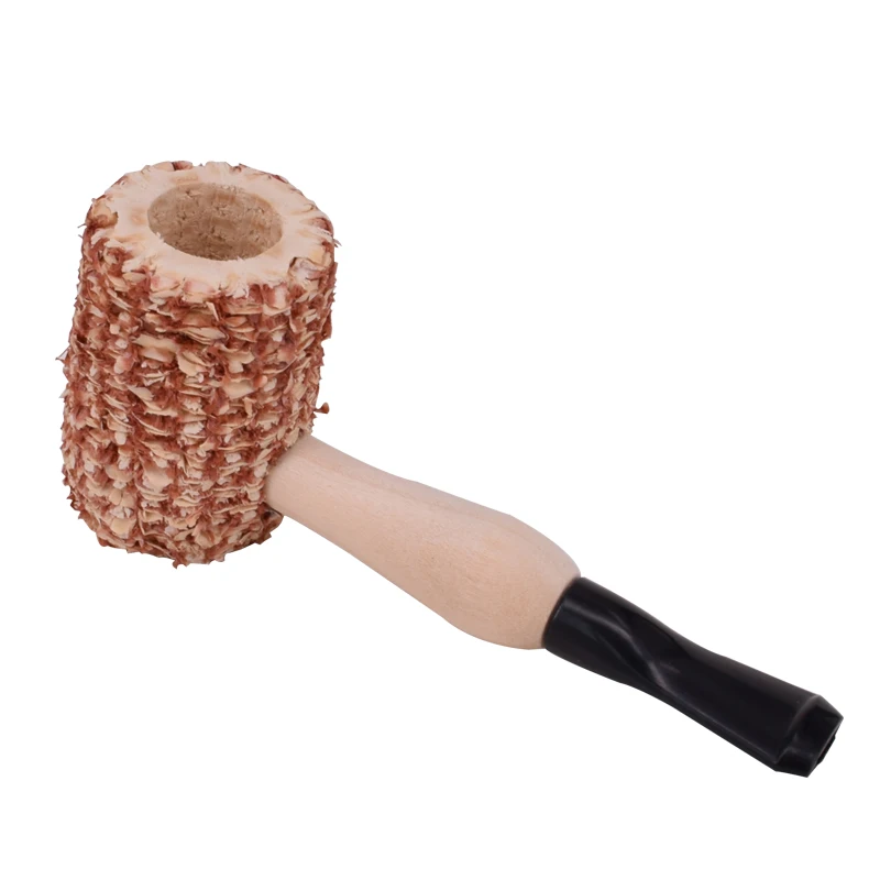 

New 1pcs Original corn cob tobacco pipe Corn Smoking Pipes healthy smoke cigarette Holder filter Medium size