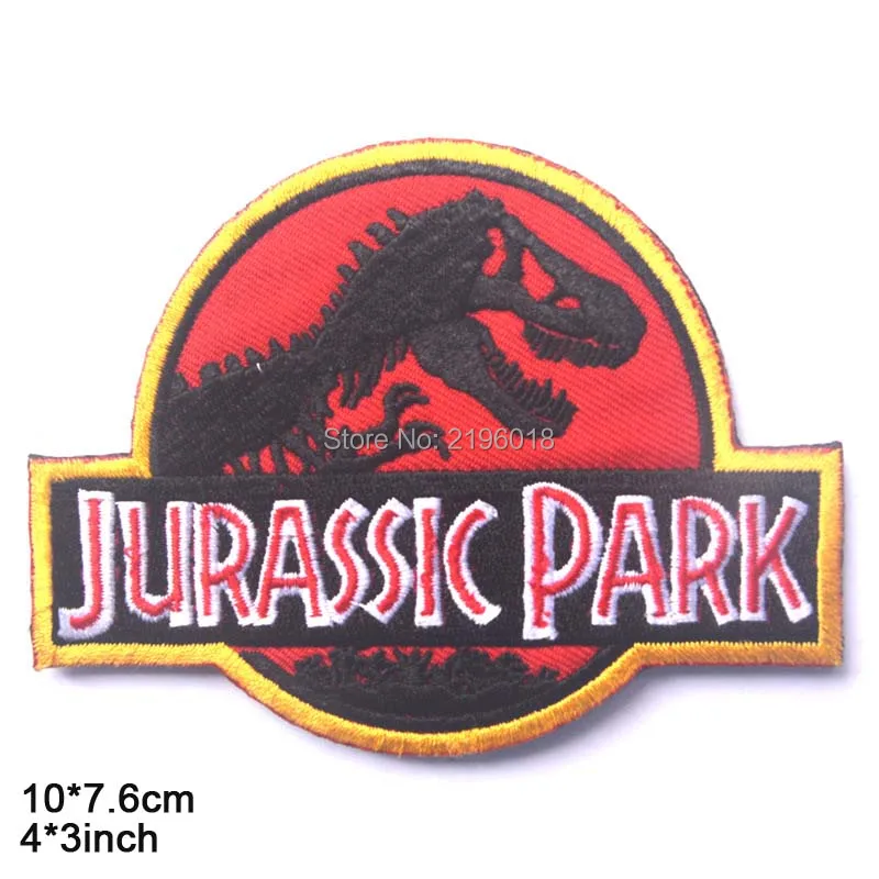 Jurassic-Park-jurassk-Park-sided-Patch-the-tactical-military-patches-badges-for-clothes-clothing-HOOK-LOOP 