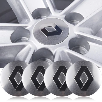 

4Pcs Wheel Center Hub Cap Stickers 56mm emblems For Renault Megane 2 3 Duster Logan Clio Laguna 2 Captur Car Styling Accessories