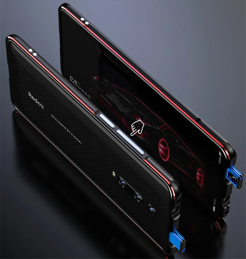 Для Xiao mi Red mi K20 Pro Чехол с металлической рамкой двойной цветной алюминиевый бампер Защитная крышка для Xiao mi Red mi K20 mi 9T Pro Чехол