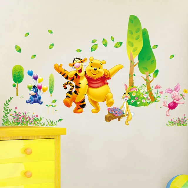 Decor Winnie The Pooh Wall Decals Kids Bedroom & Baby Nursery Stickers