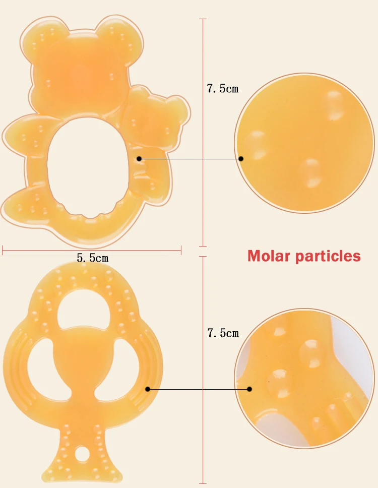 Безопасное детское Прорезыватель прорезывания зубов младенческой жевать игрушки силикона Зубная щётка младенцев стоматологической