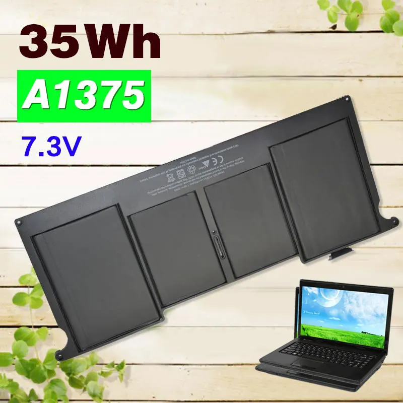 Apexway 35Wh 7.3V New A1375 Battery For Apple A1375 For Apple MacBook Air 11