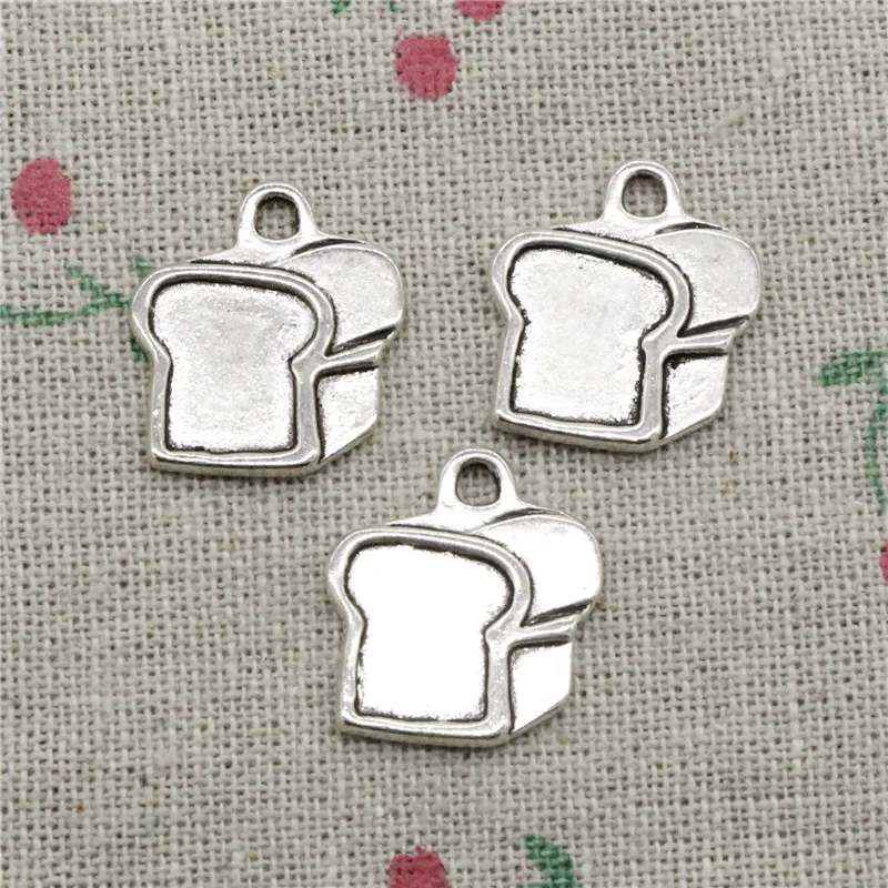 15pcs Charms loaf of bread 20*18mm Tibetan Silver Vintage Pendants For