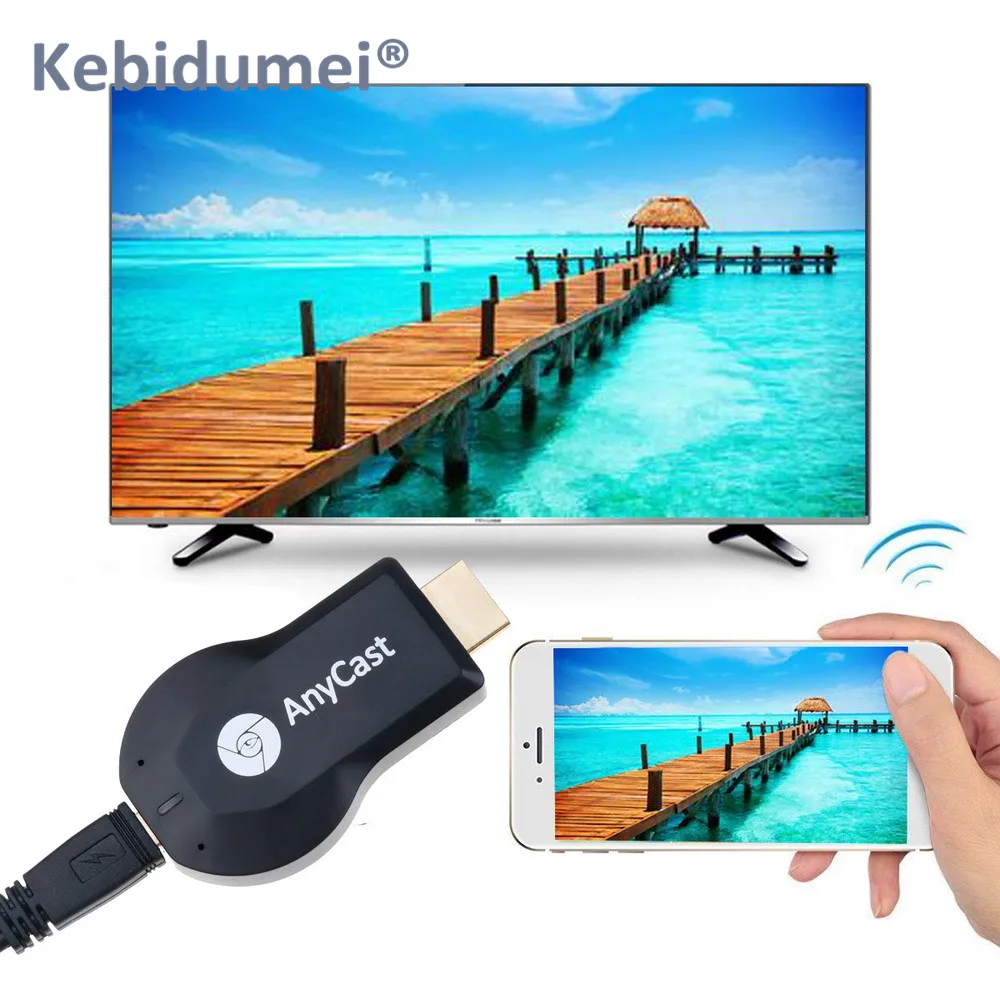

Kebidumei HDMI TV Stick AnyCast M2 Android Miracast Wireless WiFi Display TV Dongle Receiver for Phone PC