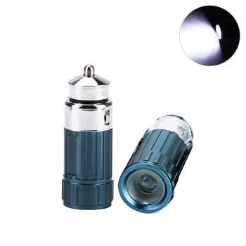 

Mini Light Lamp Car Rechargeable Aluminum Flashlight LED Torch Portable Lamp Charged by Car for Outdoor Camping Climbing Working