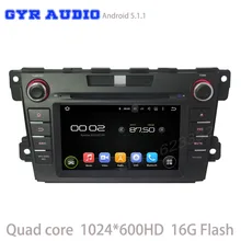 android 5.1 Car dvd GPS player for mazda cx7 cx-7 with Quad core 1024*600 screen WIFI 3G usb auto radio bluetooth mirror link