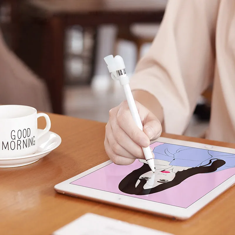 Мягкий силиконовый анти-потерянный защитный чехол для Apple Pencil cap Holder колпачок для наконечника Cable Adapter Tether для Apple Pencil Ipencil