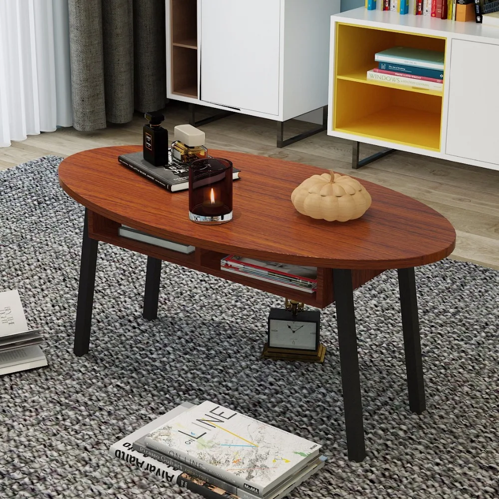 Nordic modern simple living room coffee table, oval mini corner/tea/end table,small coffee desk