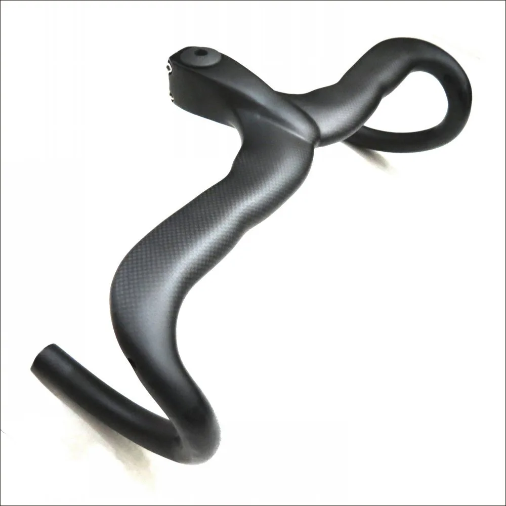 Bicycle accessories carbon fiber road bike bent bar handlebar with stem