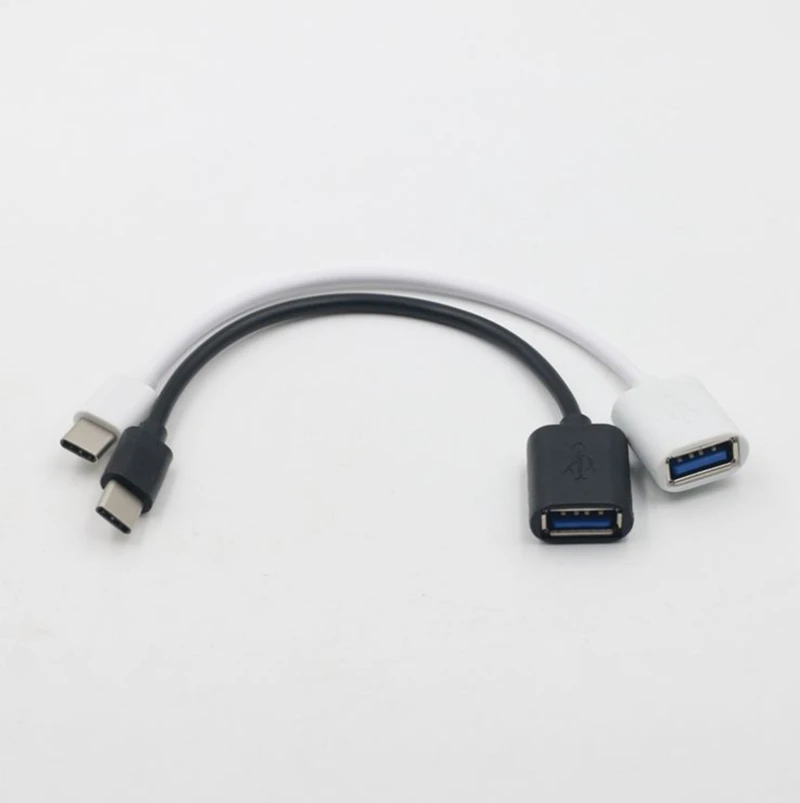 3,1 шт. Тип C OTG адаптер Кабели USB 3,0 Тип C штекер USB 100 A Женский OTG кабель для передачи данных адаптер 16 см длина