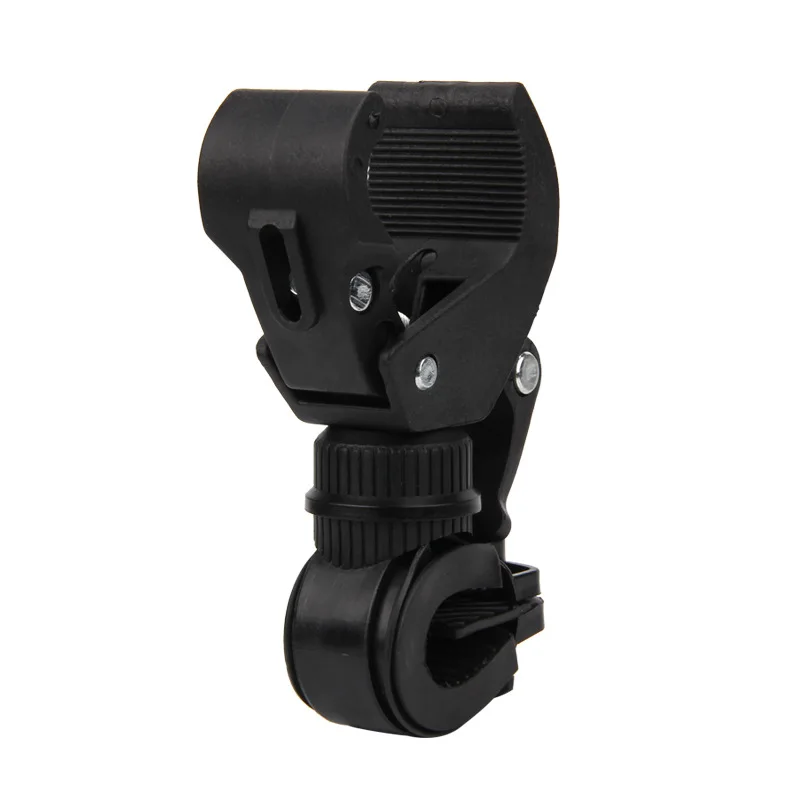 Top Bicycle handlebar lamp holder 360 degree rotating flashlight bracket plastic clip mountain bike front bracket 4 Top Bicycle handlebar lamp holder 360 degree rotating flashlight bracket plastic clip mountain bike front bracket 4