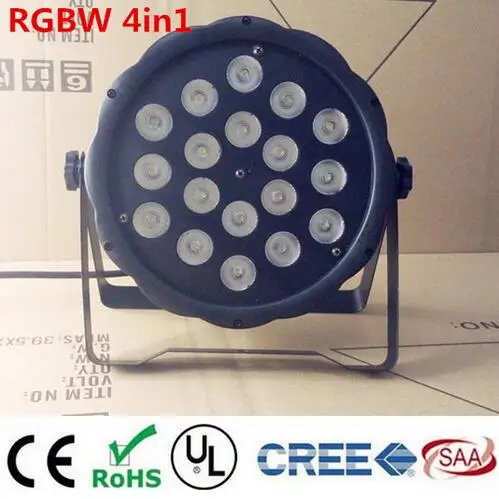 

LED Par light 18x12W RGBW 4in1 LED Luxury DMX Led Flat Par Lights dj