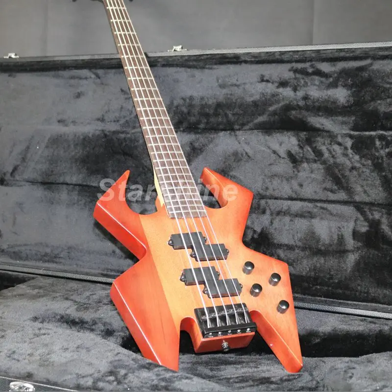 

New Product Electric Bass Guitar E-4001 Top Quality Nature Color Solid Body