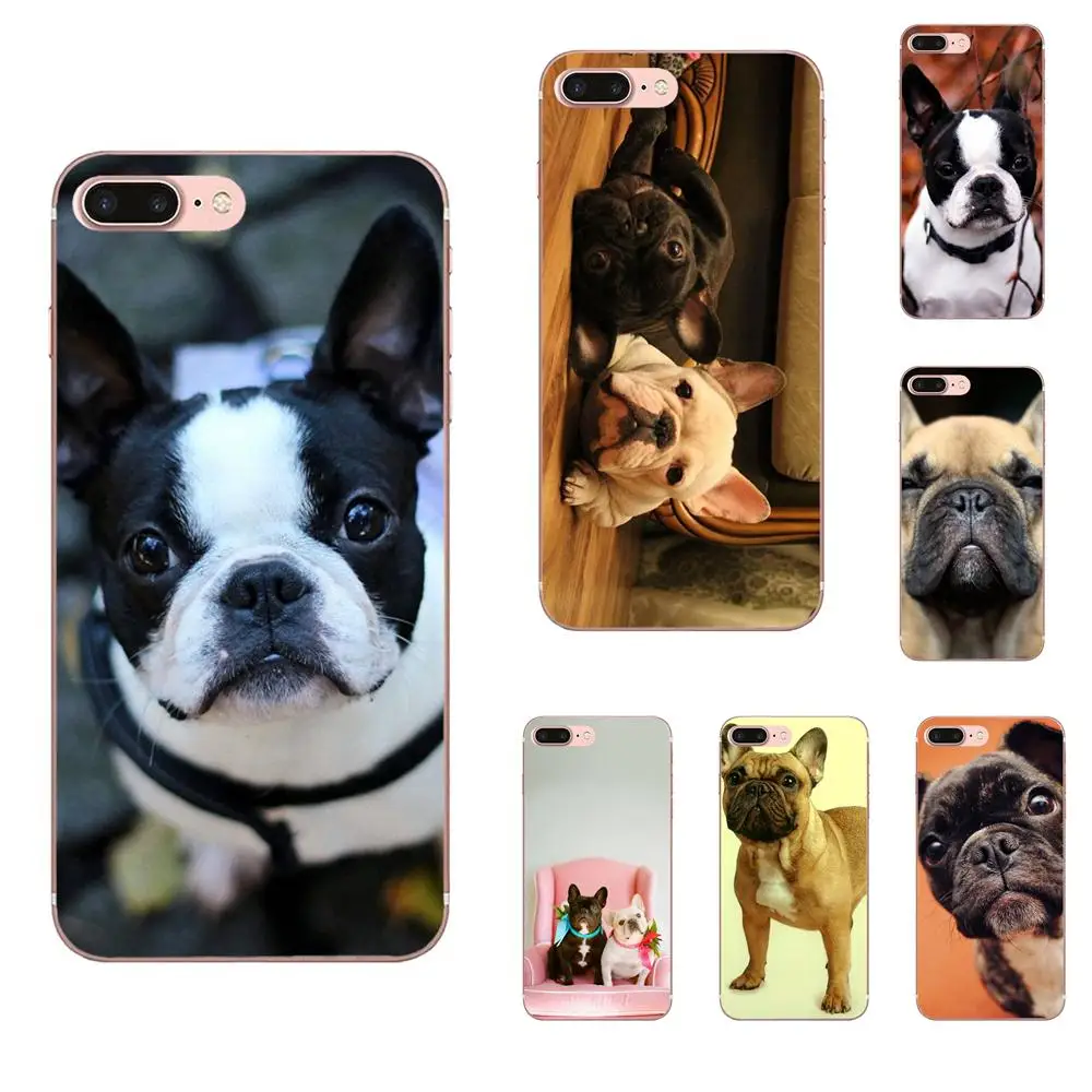 

TPU Cover Case For HTC Desire 530 626 628 630 816 820 One A9 M7 M8 M9 M10 E9 Plus U11 For Moto G G2 G3 Frances Bulldog Puppy Dog