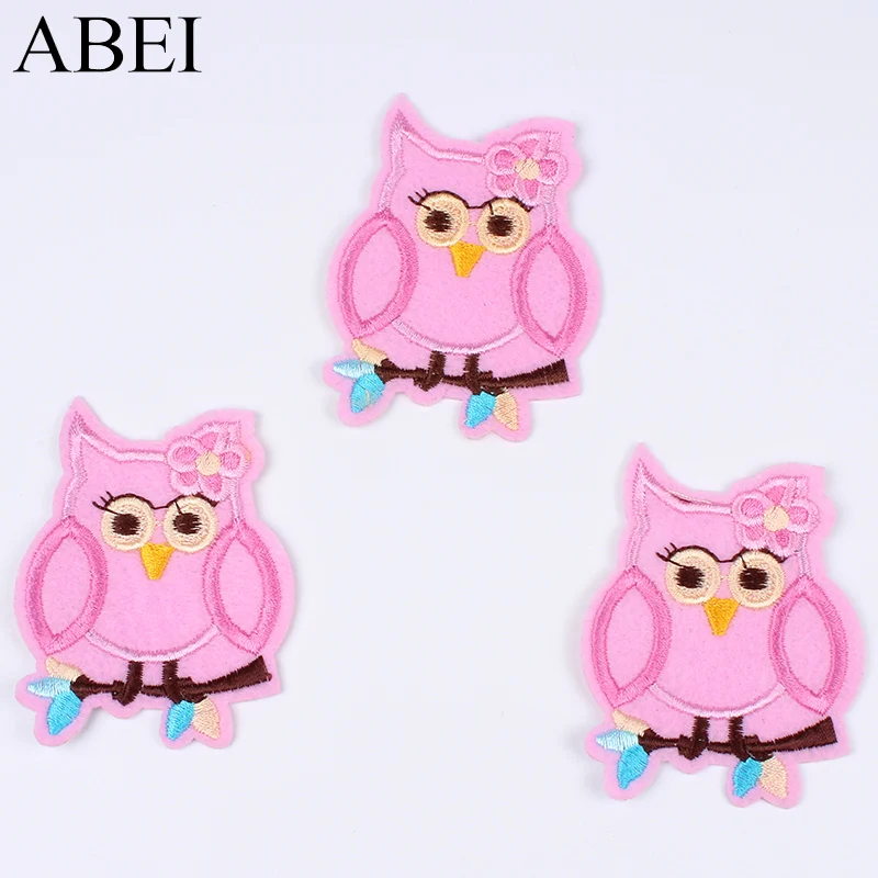 

10pcs Cartoon Owl Patches Embroidered Iron On Garments Accessories DIY Handmade Patchwork Craft Sewing Appliques Coat Sticker