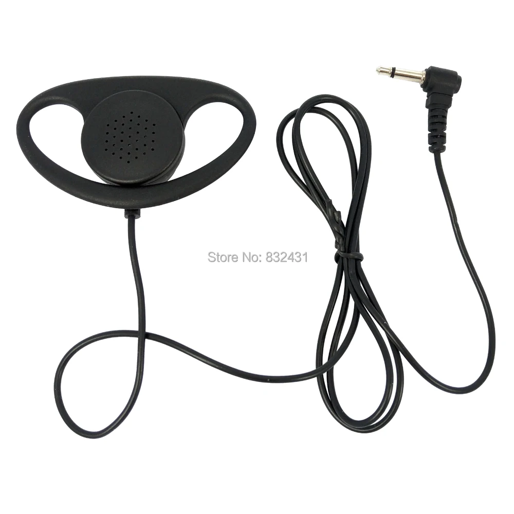 10 Pieces 3.5mm D Shape Listen Only Headset 1