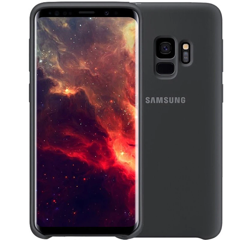 Силиконовый чехол для Samsung S9 S 9 Plus 100% оригинальная задняя крышка 360 роскошный