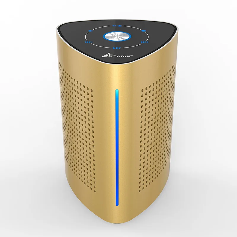 Беспроводная колонка ADIN V8 вибрационная с Bluetooth 36 Вт металлический сабвуфер NFC