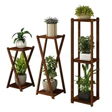 Solid wood flower shelf multi-storey indoor special living room floor balcony storage shelf frame hanging orchid home floor