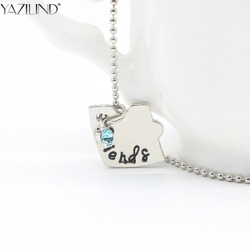 YAZILIND Best Friend Forever ожерелье сердце сломанный стиль 3 шт головоломка кулон подарок