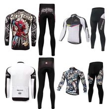 Горячий велосипедный костюм велосипедная флисовая одежда с длинными рукавами, зимняя одежда для велоспорта на открытом воздухе