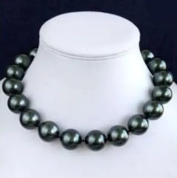 

Prett Lovely Women's Wedding FREE shipping>>> >>> Charming!14mm South Black Sea Shell Pearl Necklace 17"AAA