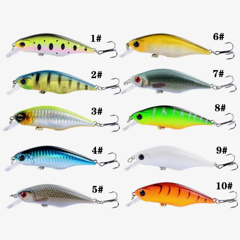 جديد الصيد السحر 90 مللي متر/12.5g أسماك توبواتر 0-3.5 M الصلب الطعم Wobblers المهنية Crankbaits باس بايك إغراء البلاستيك