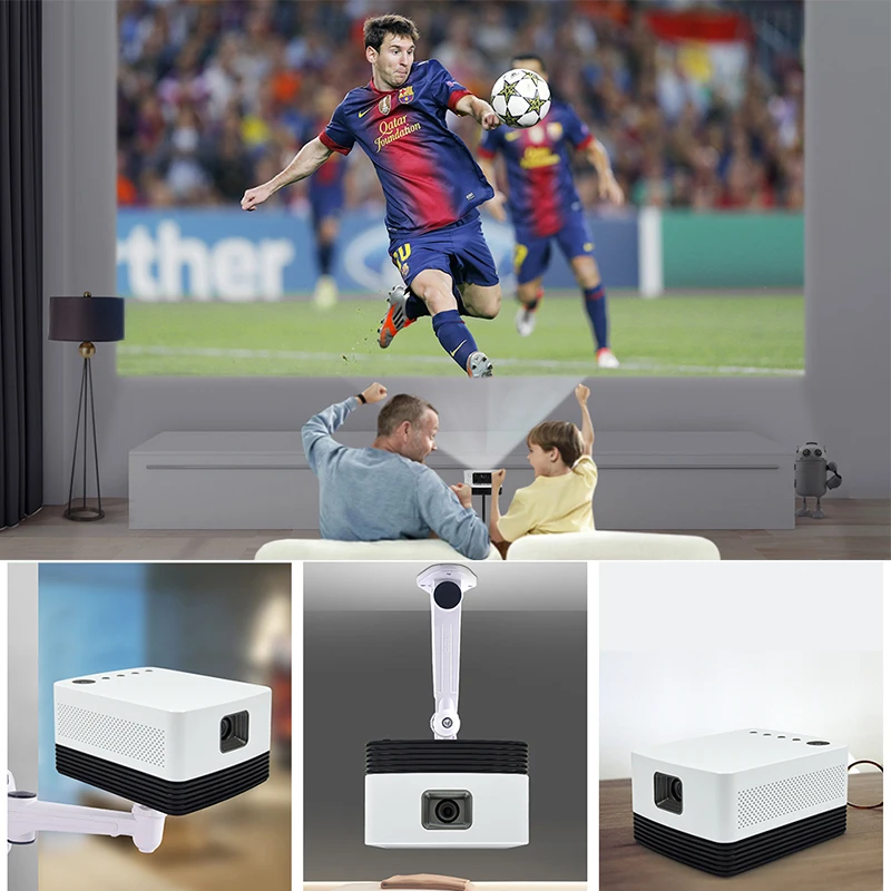Проектор Everycom J20 dlp Full HD 1080p 700 ANSI Lumens Android 4K x 2K Портативный видео игра образование