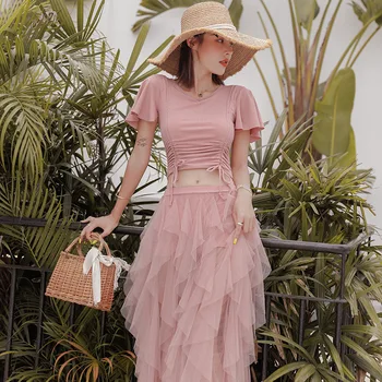 

Swimsuit Separate Push Up Sexy Bathing Suit Women Girl Tankini Swimwear Swimsuits Two Pieces Female Korean New Super Fairy Skirt