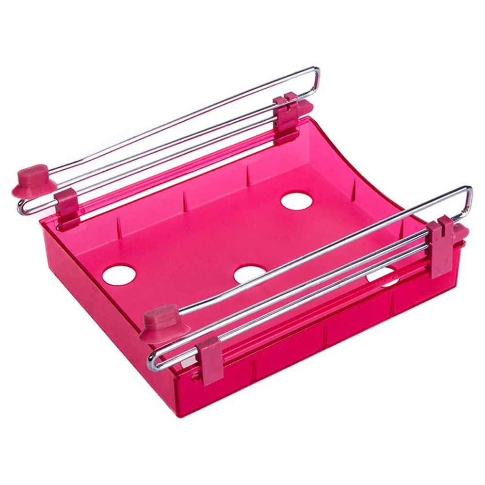 1 шт. пластмассовые гаджеты для кухни разделительный слой креативный стол ящик для хранения стеллаж для ящика многоцелевой ABS+ нержавеющая сталь 150 г - Цвет: Red