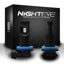 NIGHTEYE H11 Car LED Fog Light Bulb 6500K 1600LM 80W font b Lamp b font For