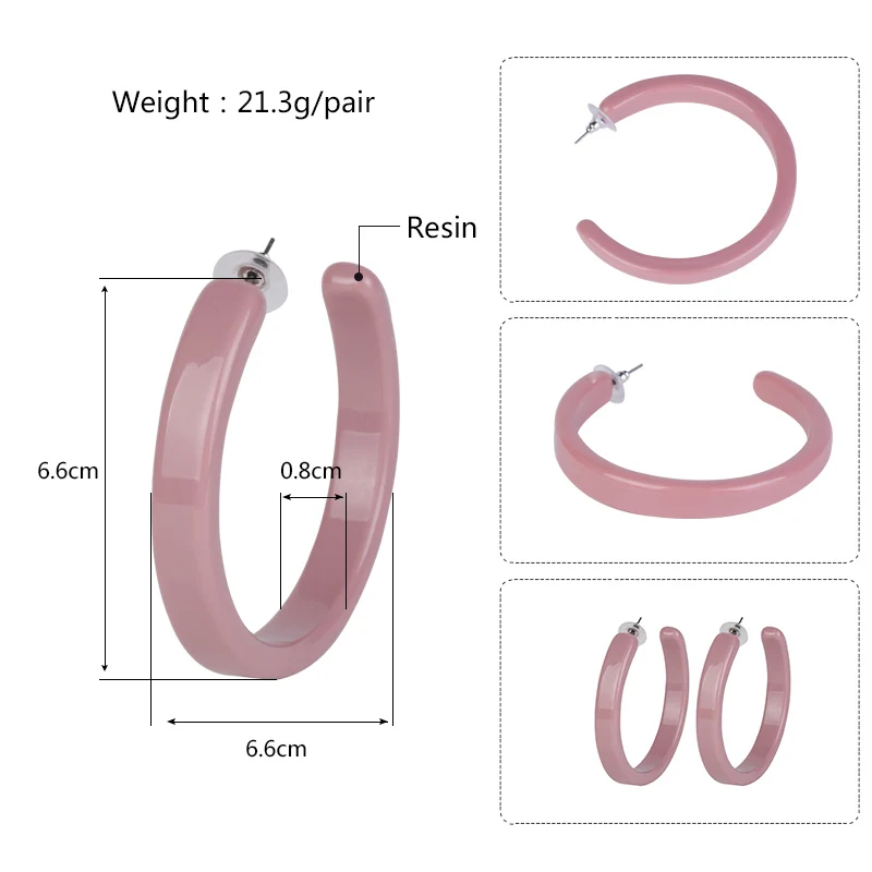 GuanLong Trendy Dangle Acrylic Fashion Earrings for Women 2018 Big Long Geometric Resin Dangling Earring Jewelry Party Brincos (5)