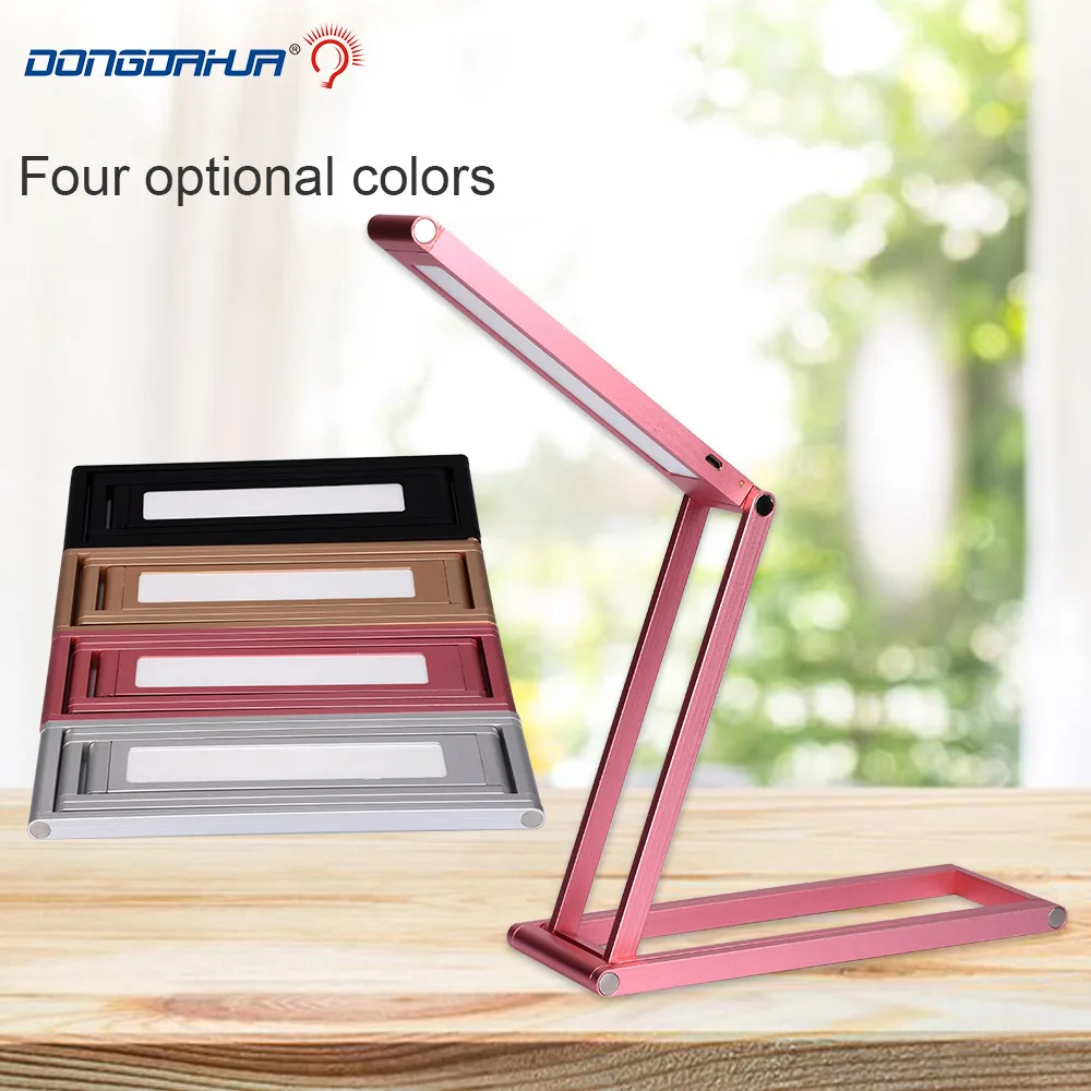 

Dimmable LED Desk Lamp Led Foldable Brightness 5V Rechargeable Battery Power Switch Touch LED Table Lamp