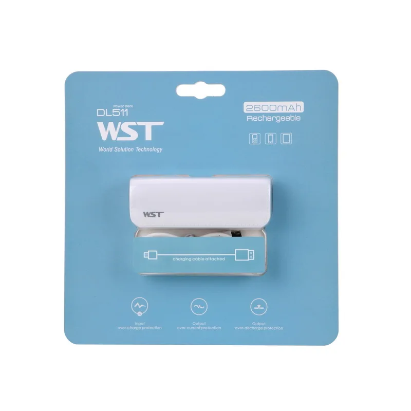Портативное зарядное устройство WST Mini внешний аккумулятор для Samsung iPhone