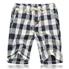 Summer New Cotton Linen Casual Shorts Men Grid Hot Mens Bermudas Shorts Comfortable Male Beach Shorts ► Photo 2/4