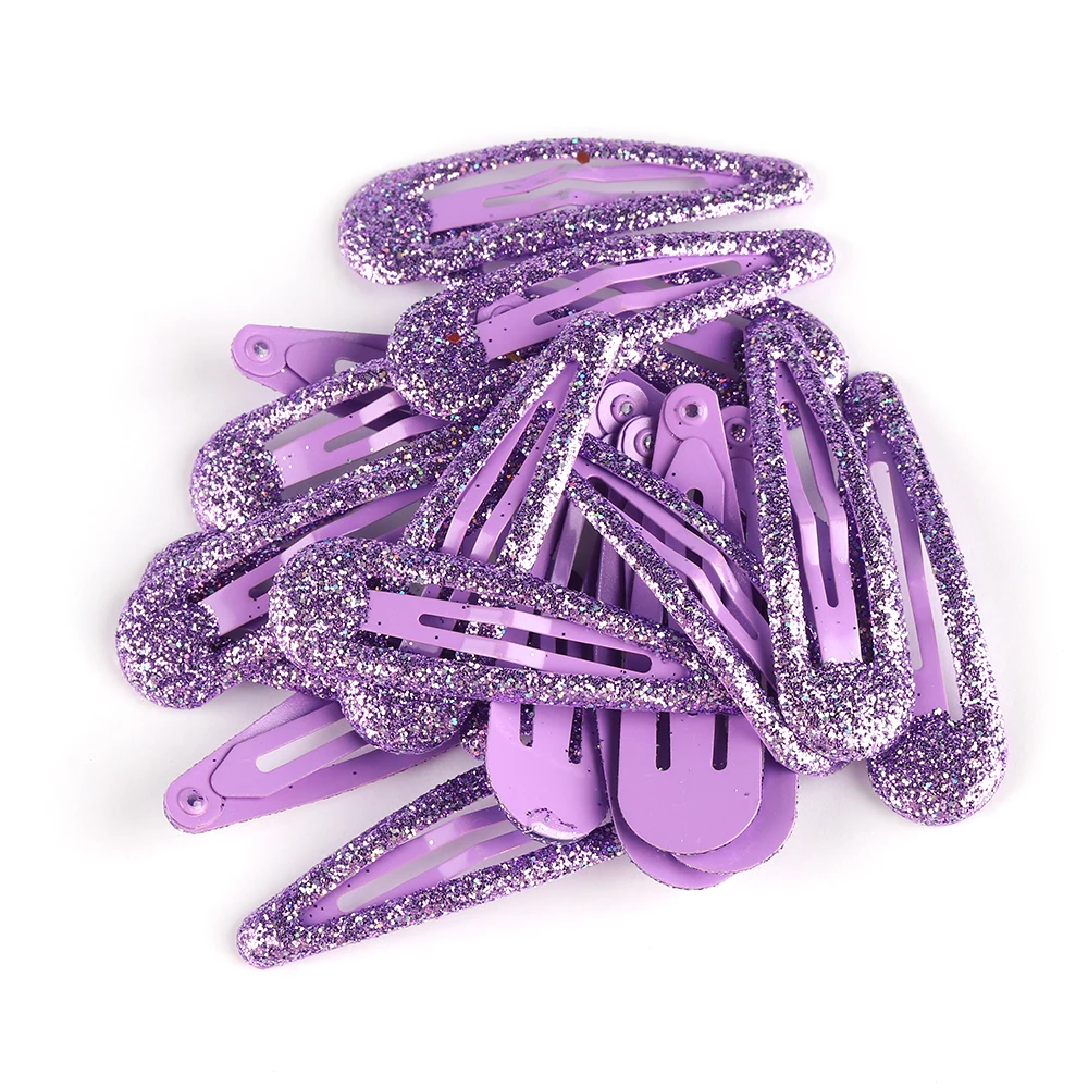 

20Pcs/Set Women Cute Metal Glitter Hairpins Snap Hair Clips Pins Baby Girls Barrettes Headwear Hair Styling Tools Accessories