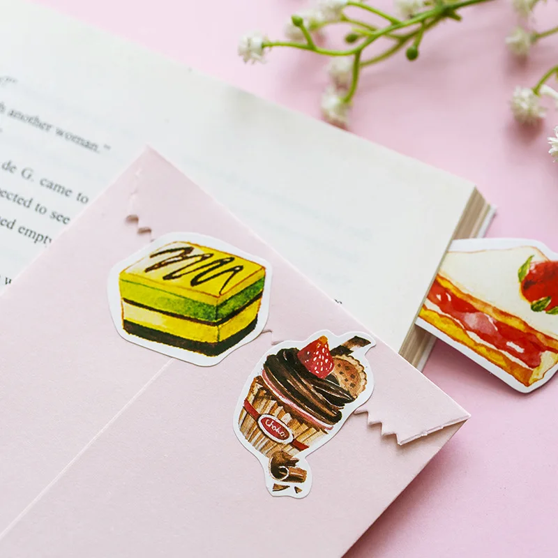 Sweet Cakes seal Label Stickers set Decorative Stationery Stickers Scrapbooking DIY Diary Album Stick Label