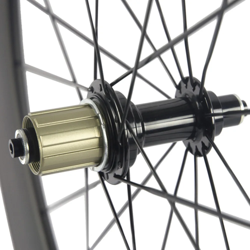 Cheap 700C Carbon Fiber 88MM Road Bike Wheels Front Wheel Clincher Wheelset U Shape Rear Wheel 25mm Width 3