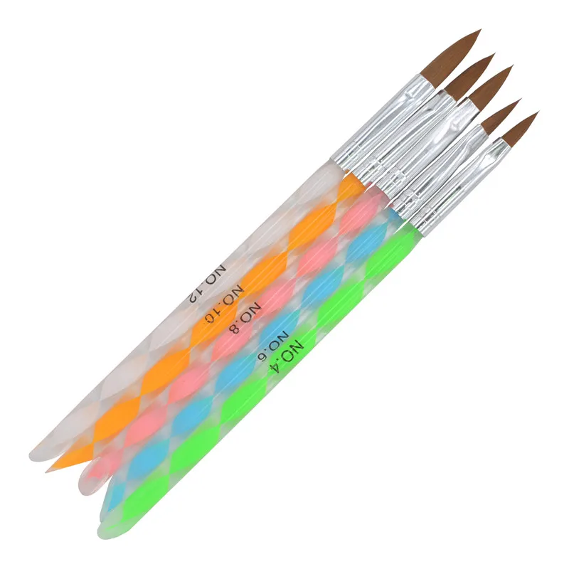 YZWLE 21 различных стилей DIY Дизайн ногтей акриловый УФ гель дизайн кисти для рисования ручка советы набор инструментов(X22-41 - Цвет: Pen 33